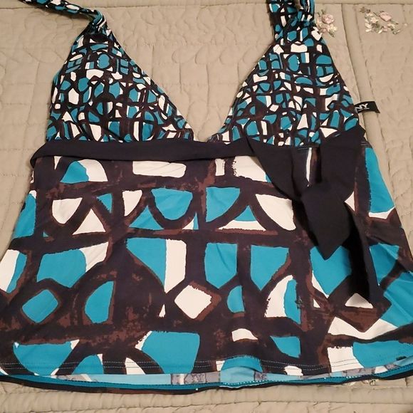 DKNY SWIM top size small halter style tankini * - Picture 3 of 6